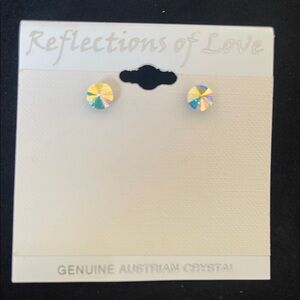 Crystal Earrings - Silver